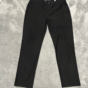 Vuori Meta Pants Mens 36 x30 Black Slim Fit Athletic Casual Stretch V430